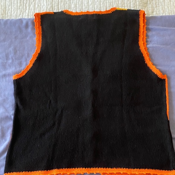 Vintage 90s Basic Editions Knit Halloween Vest 🎃 - Picture 4 of 8
